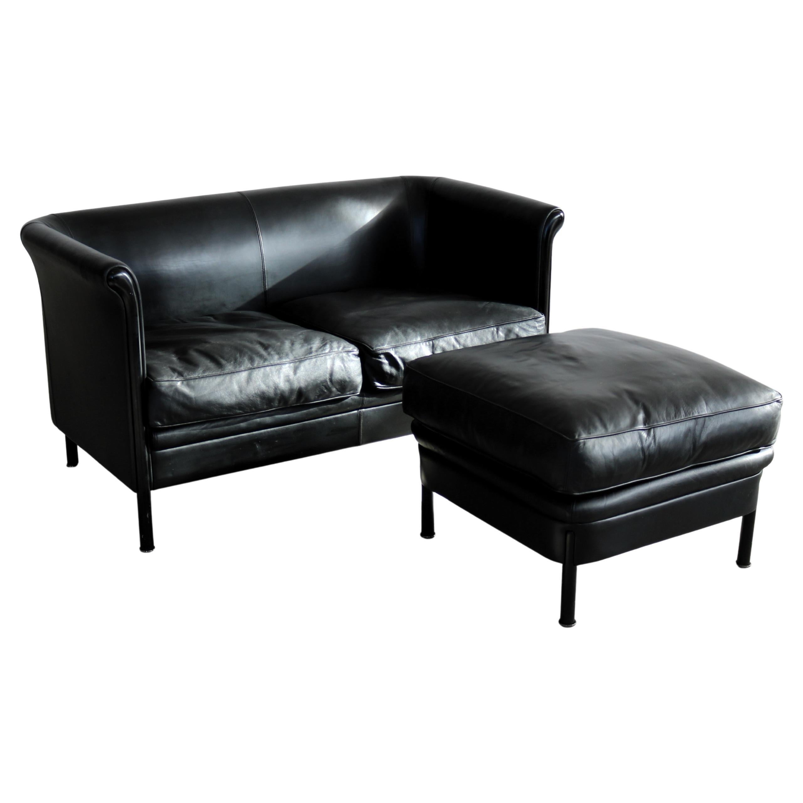 vintage sofa + ottoman  sitting area  A. Citterio  Moroso