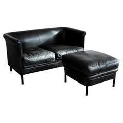 vintage sofa + ottoman  sitting area  A. Citterio  Moroso