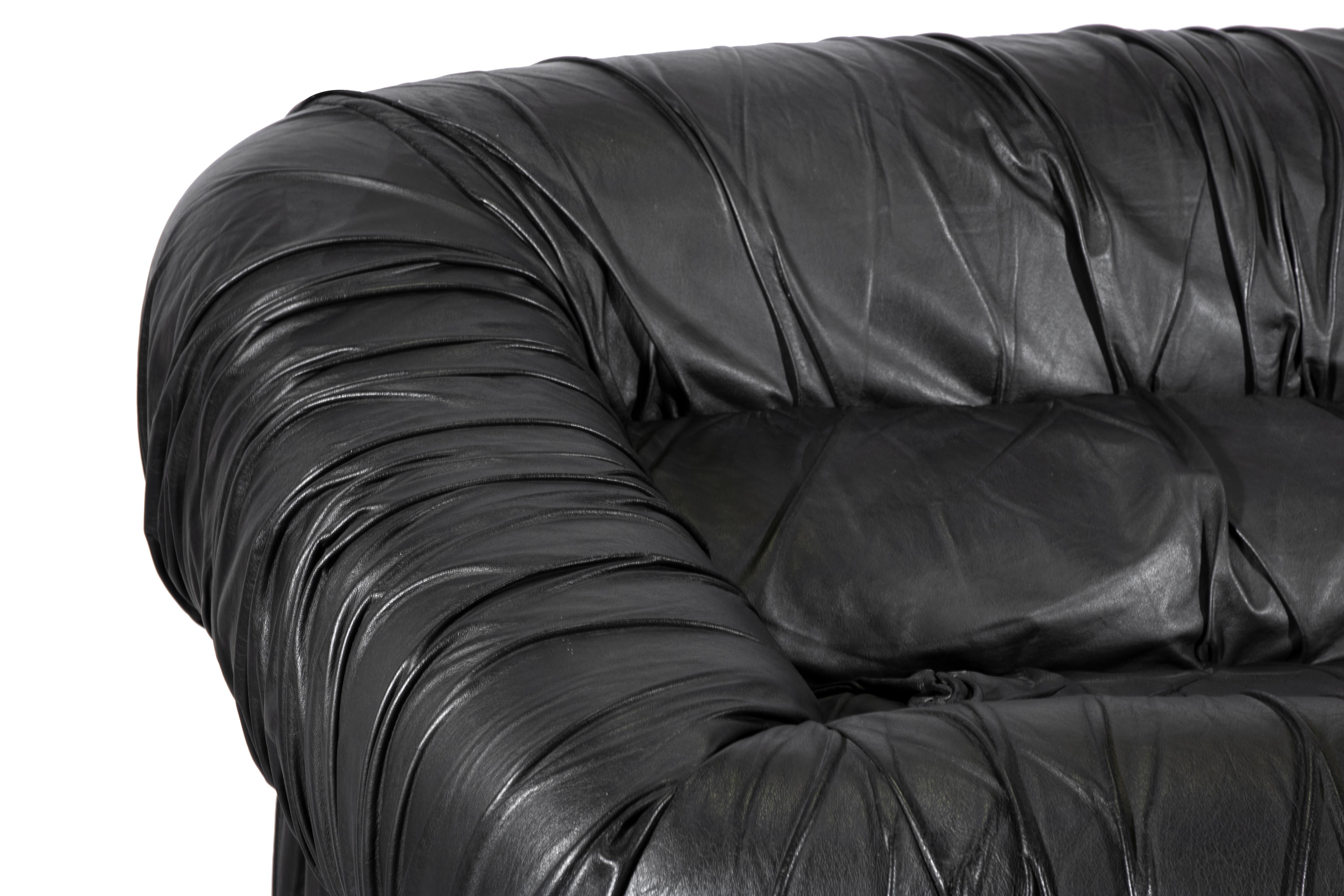 Vintage black sofa 