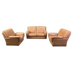 Vintage sofa set by Durlet, 1980s