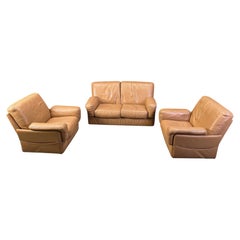 Vintage sofa set by Durlet, 1980s