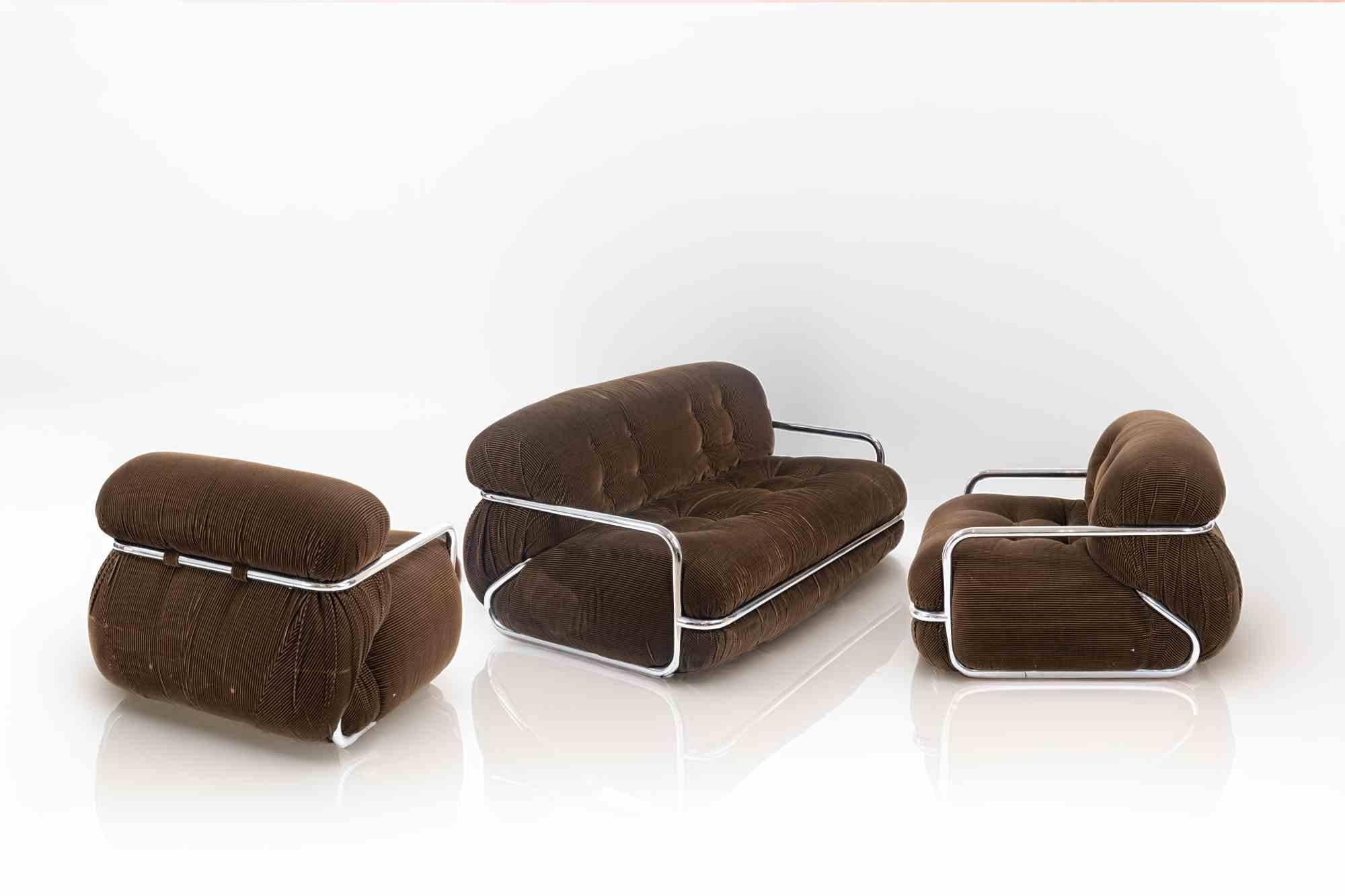 Set di divani vintage di Mario Sabot, anni '70 In condizioni buone a Roma, IT