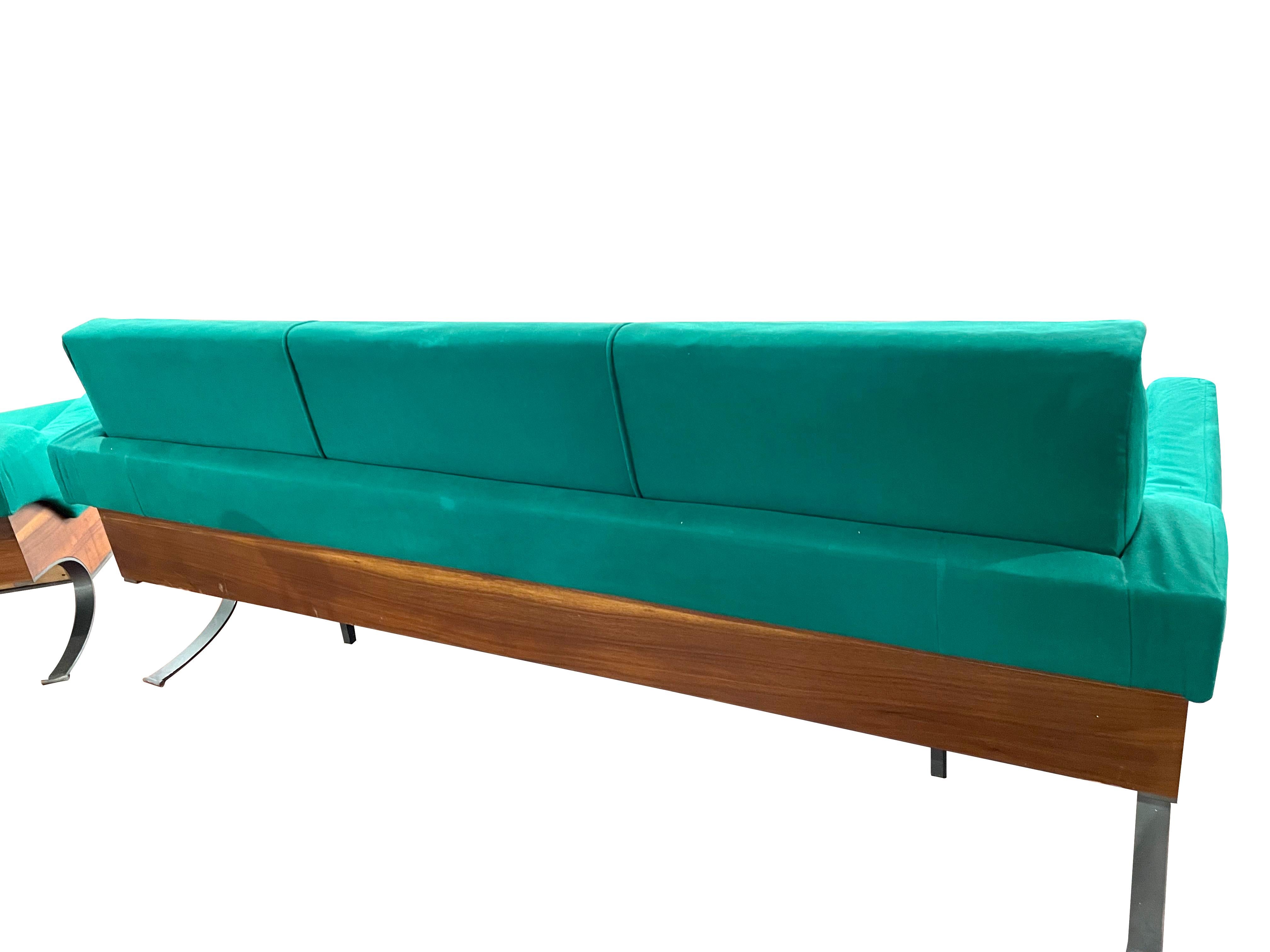 Sofa-Set im Vintage-Stil von Saporiti, Italien 1950er Jahre im Angebot 3
