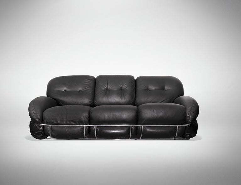 Late 20th Century Vintage Sofa Set 'Okay' by Adriano Piazzesi, Italy, 1970s For Sale