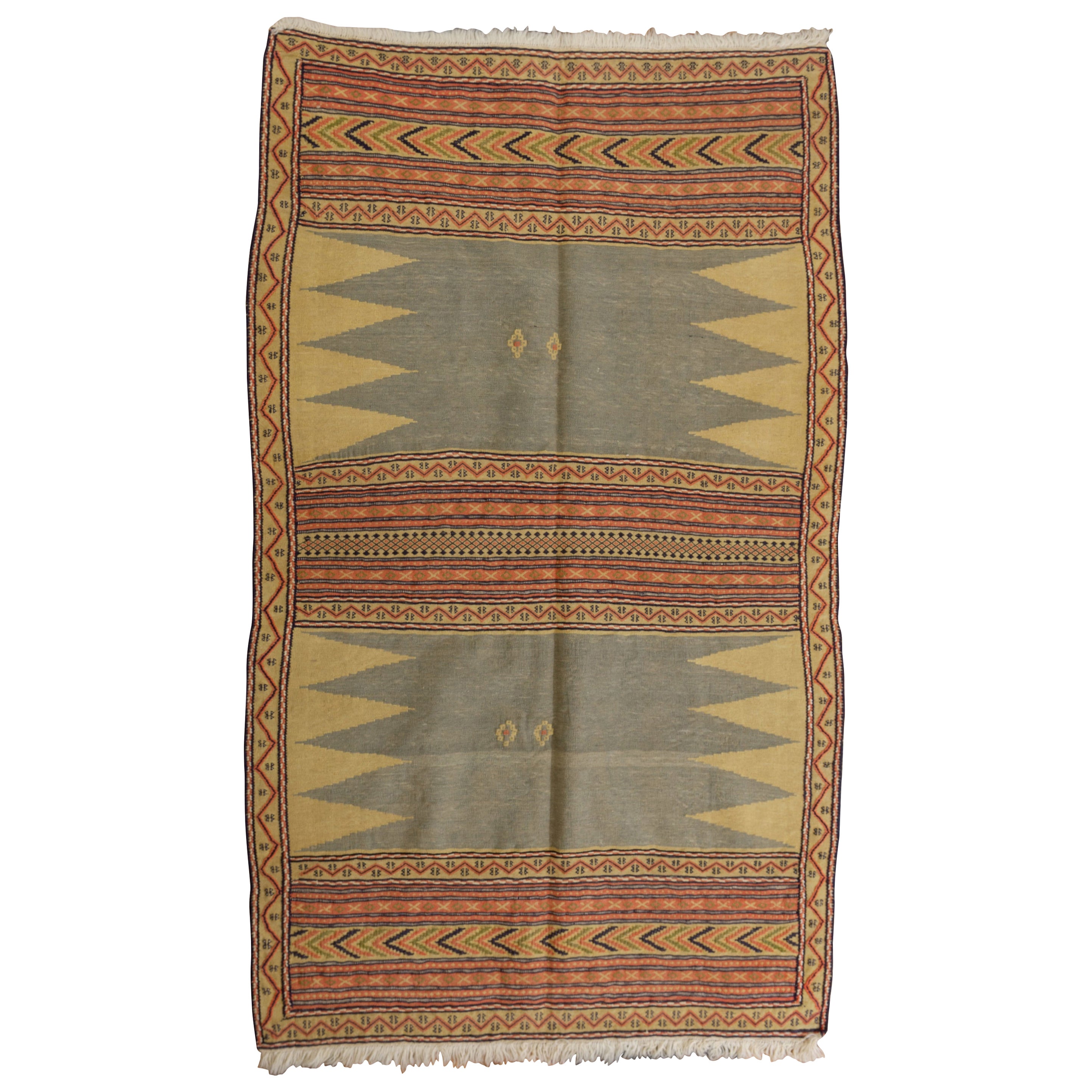Türkischer Vintage-Kelim oder Flachwave- oder Sessel „Soffreh“ aus „Soffreh“