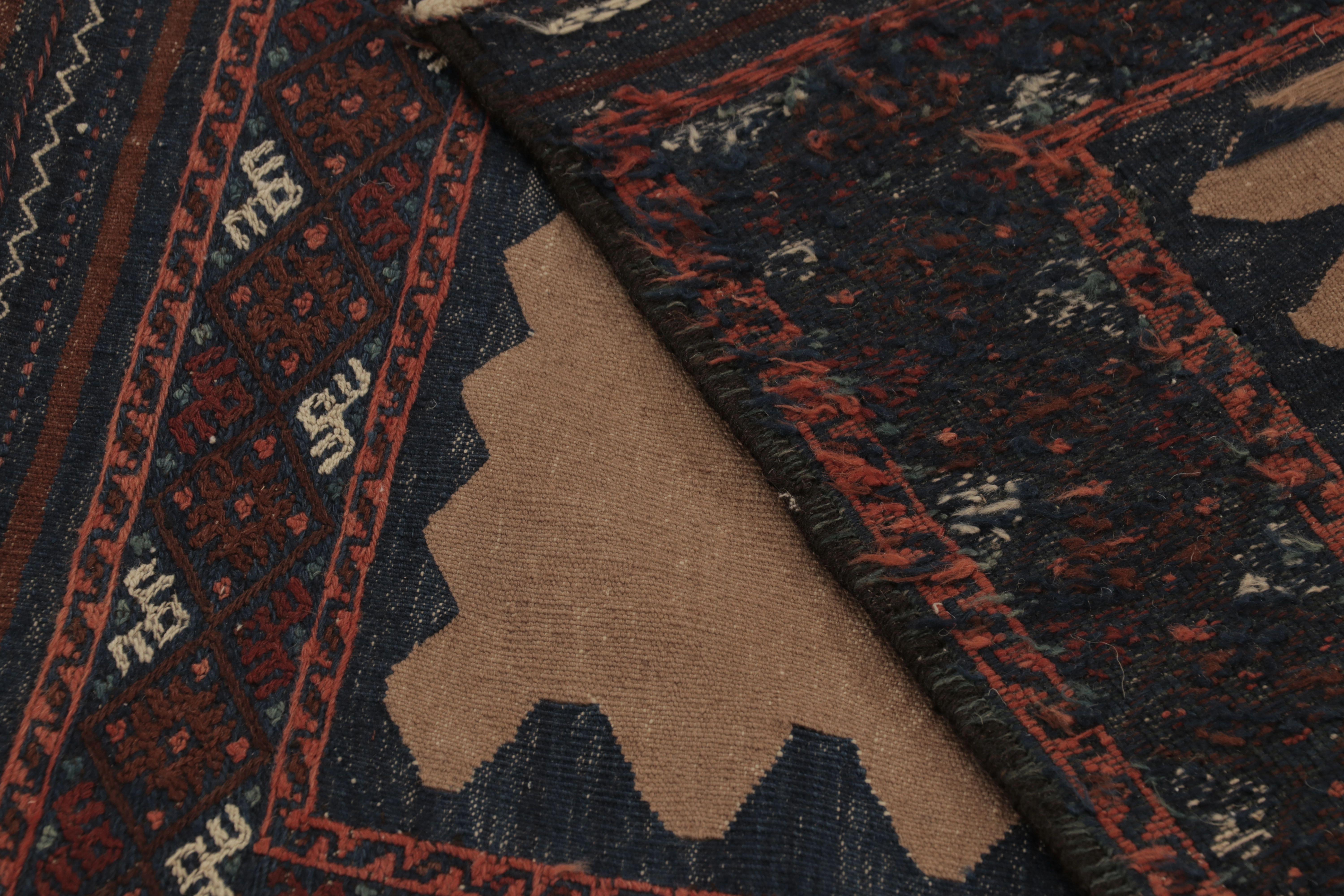 Vintage Sofreh Persian Kilim, Square Rug with Open Field - Rug & Kilim 1