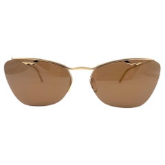 Sol Amor - Porte-monnaie vintage semi-transparent en or, années 1960  Lunettes de soleil