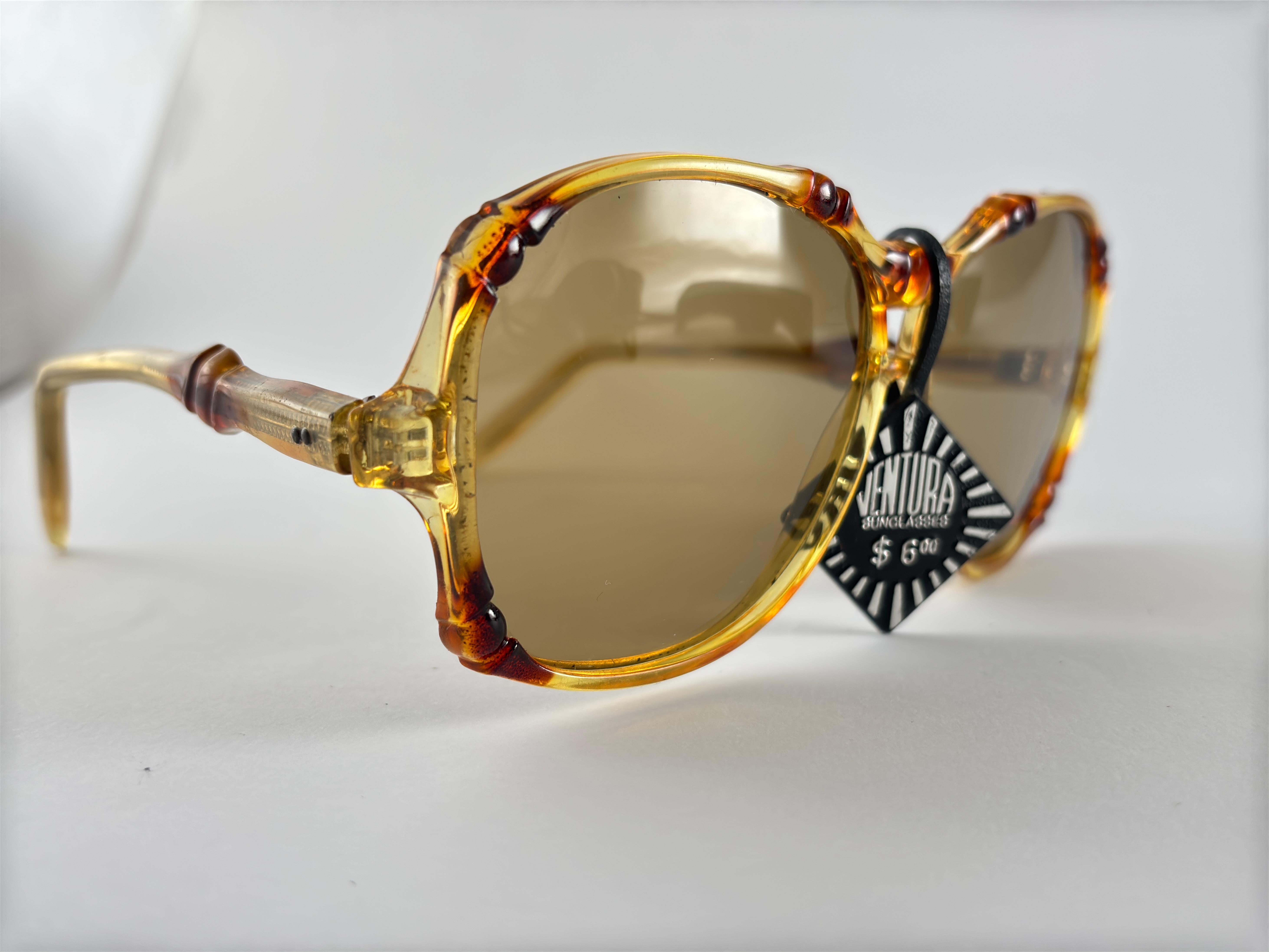 Vintage Solar Ban Ventura Schildpatt-Sonnenbrille in Übergröße 1970er Jahre im Angebot 6