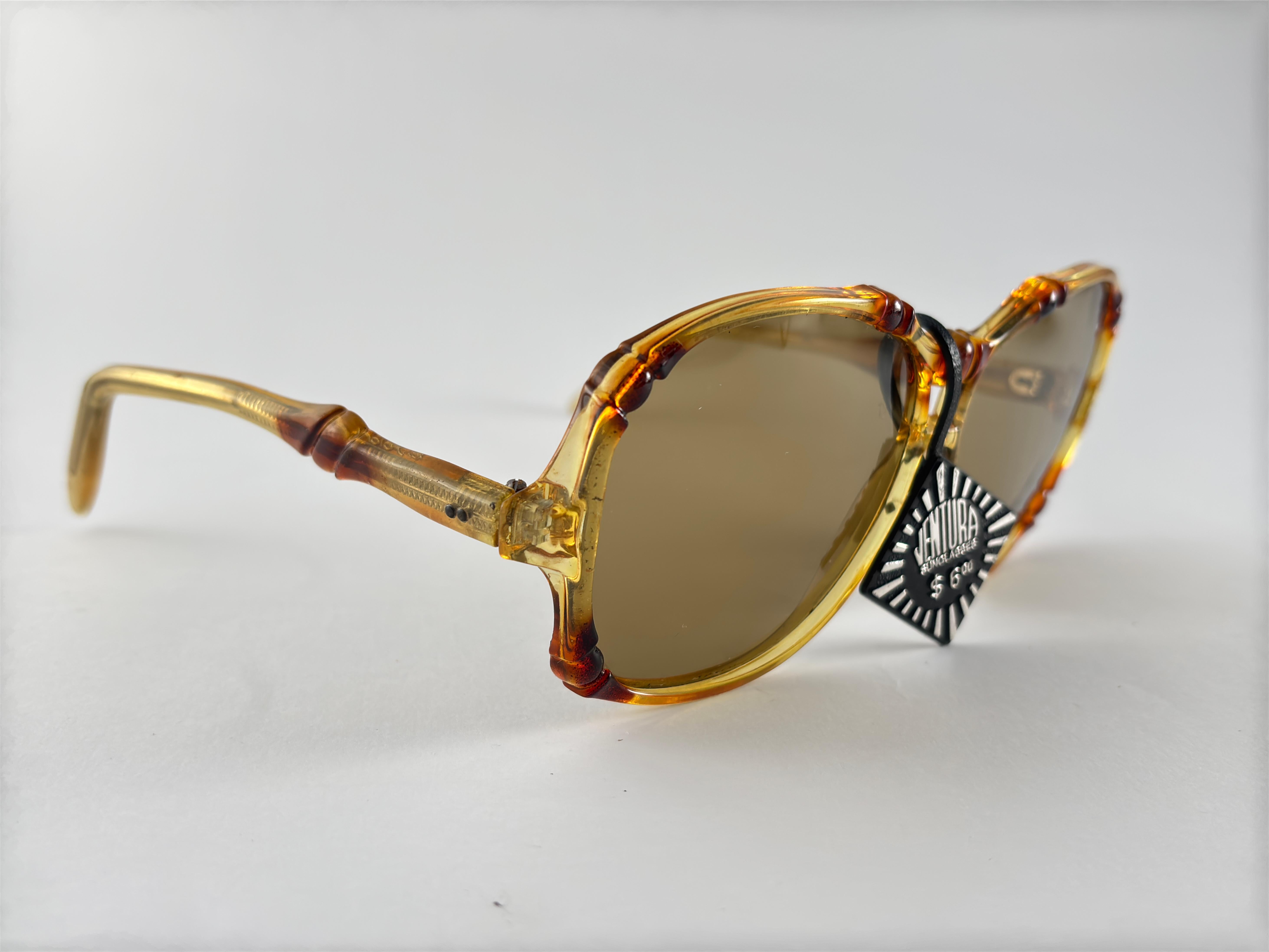 Vintage Solar Ban Ventura Schildpatt-Sonnenbrille in Übergröße 1970er Jahre (Braun) im Angebot