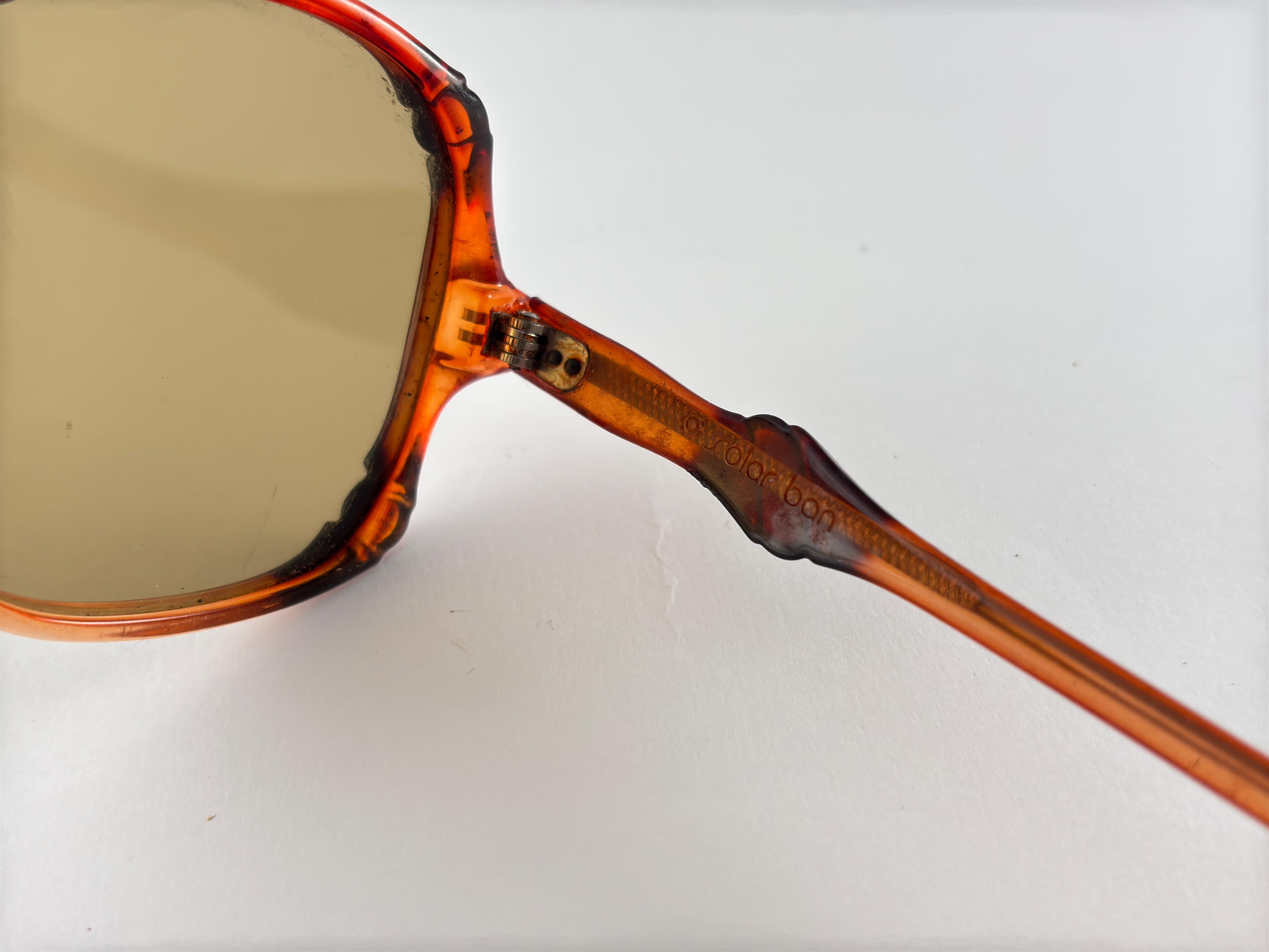 Brown Vintage Solar Ban Ventura Oversized 1970's Sunglasses For Sale