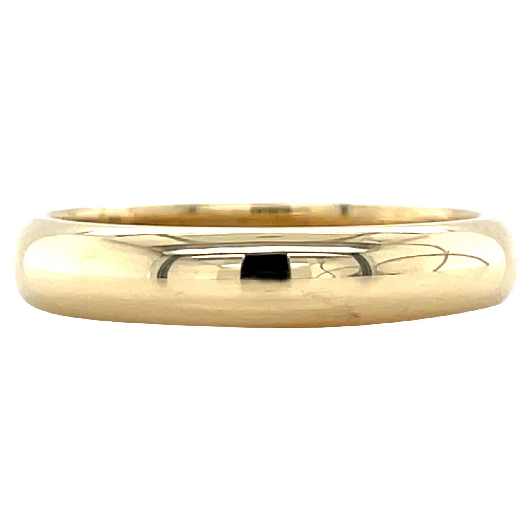 Vintage Solid 14 Karat Yellow Gold Stackable Donut Band, Wedding Ring, Size 7.25