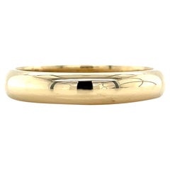 Vintage Solid 14 Karat Yellow Gold Stackable Donut Band, Wedding Ring, Size 7.25