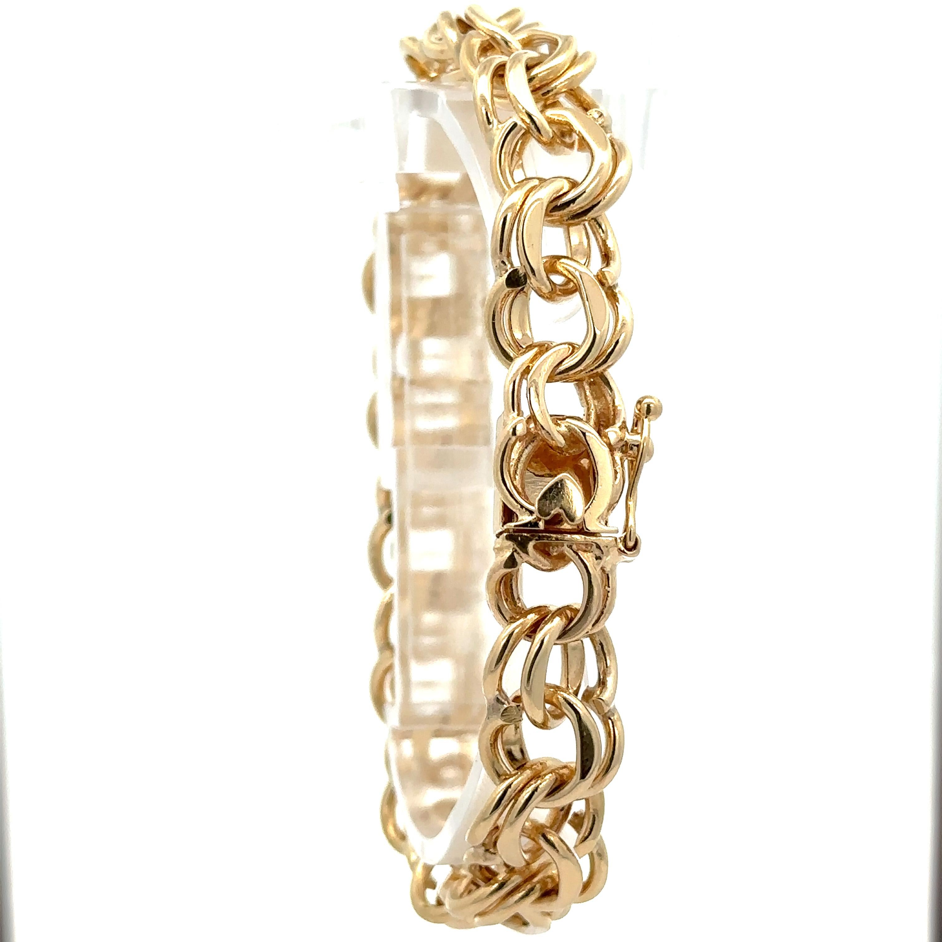 Vintage Solid 14K Yellow Gold 7.5