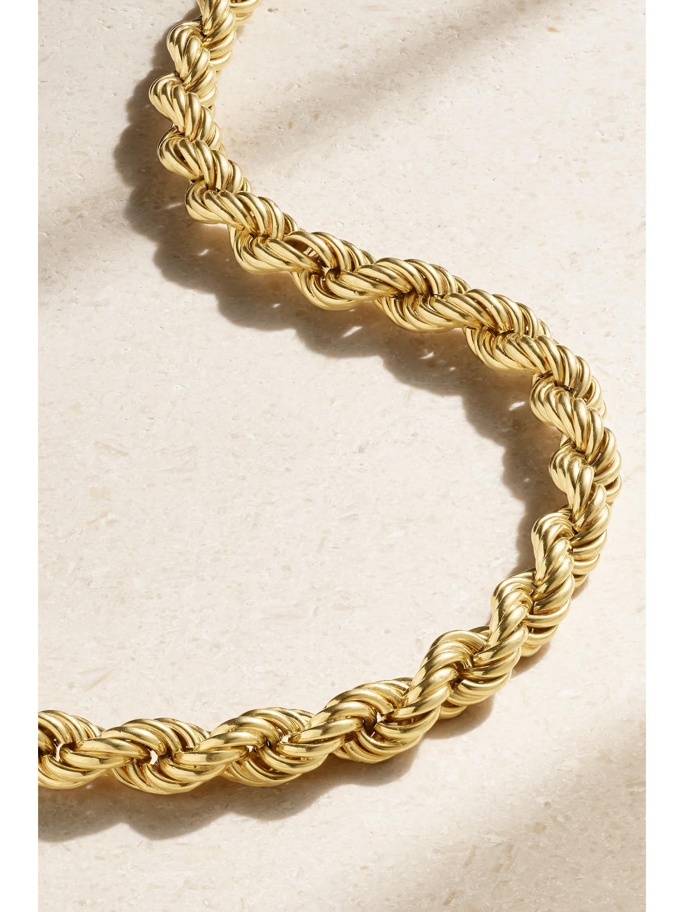 Vintage Vintage Seilkette aus massivem 18 Karat Gelbgold, ca. 1980er Jahre (Moderne) im Angebot