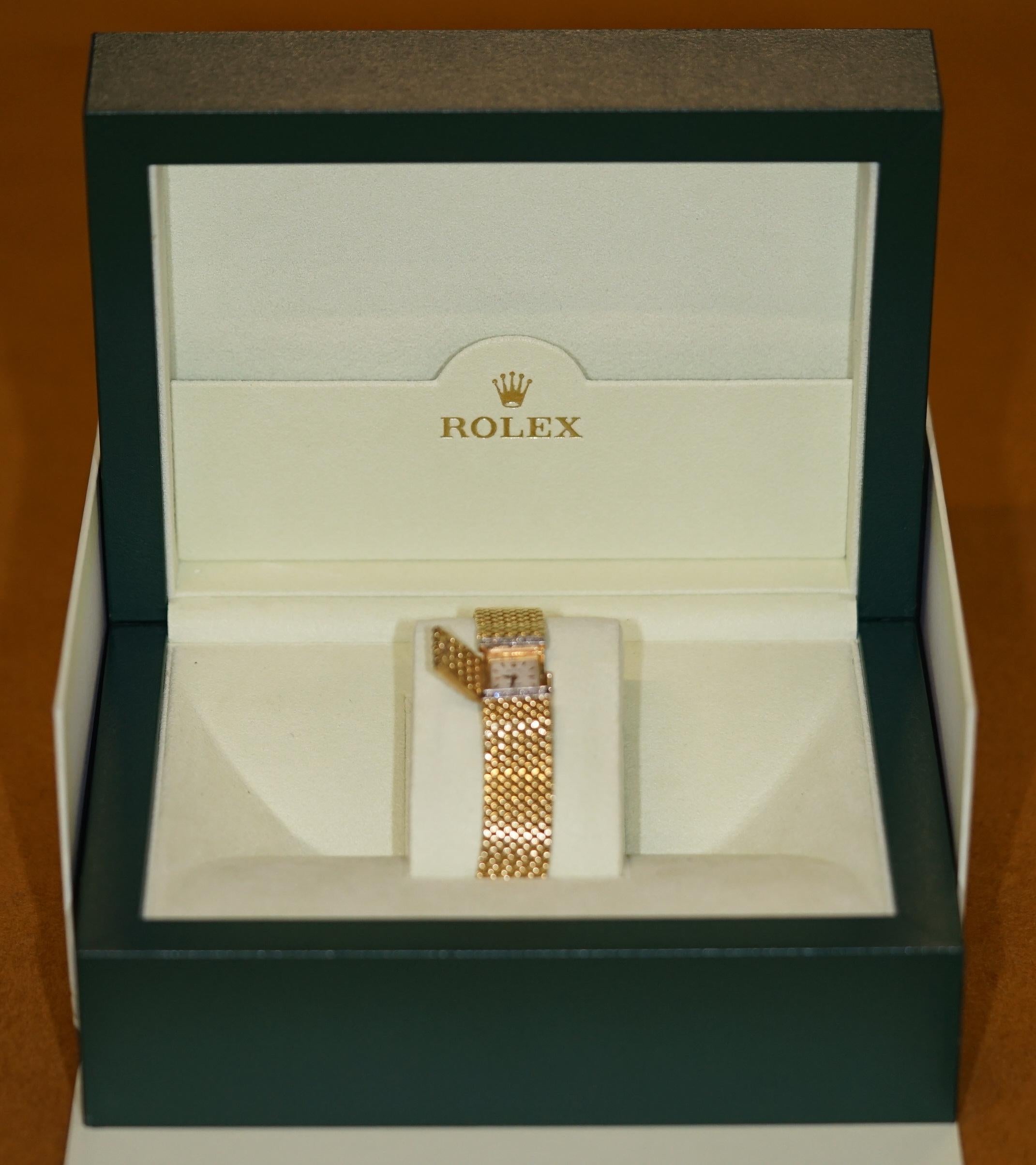 rolex precision vintage gold