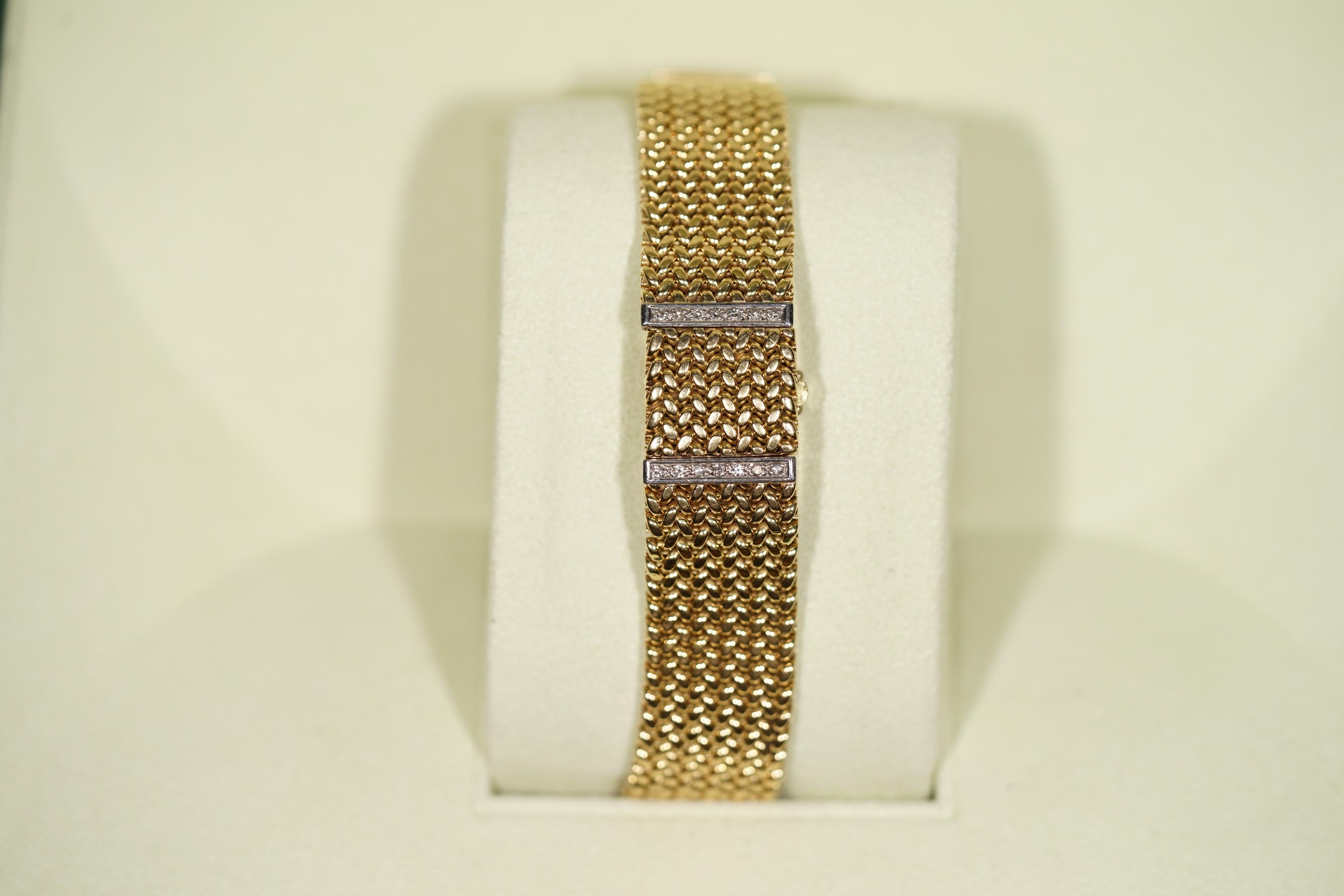 vintage ladies rolex precision 18k bracelet watch