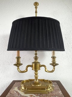 Lampe vintage en laiton massif de style Bouilotte par Frederick Cooper