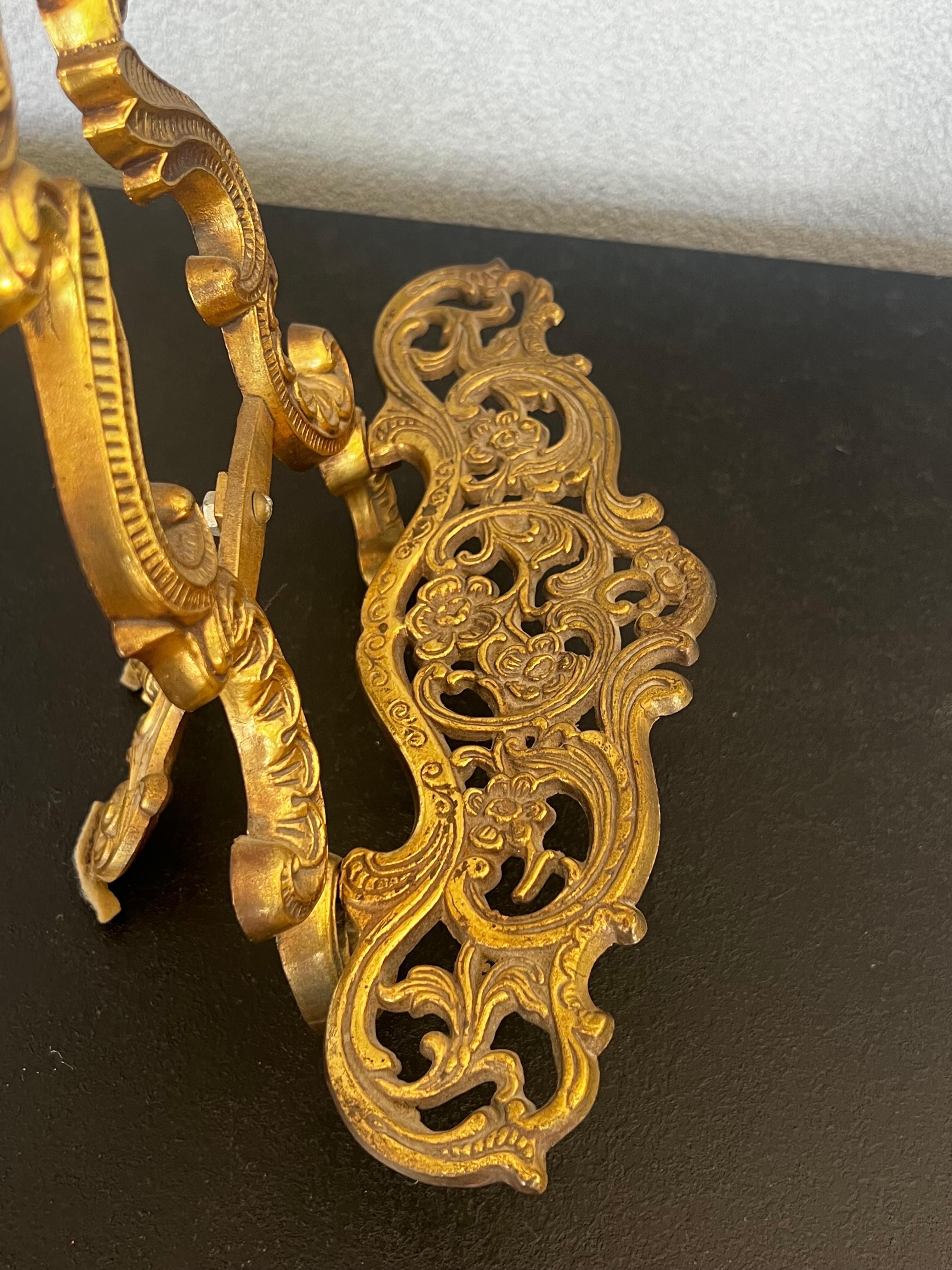 Unknown Vintage Solid Brass Display Easel/Book Holder  For Sale