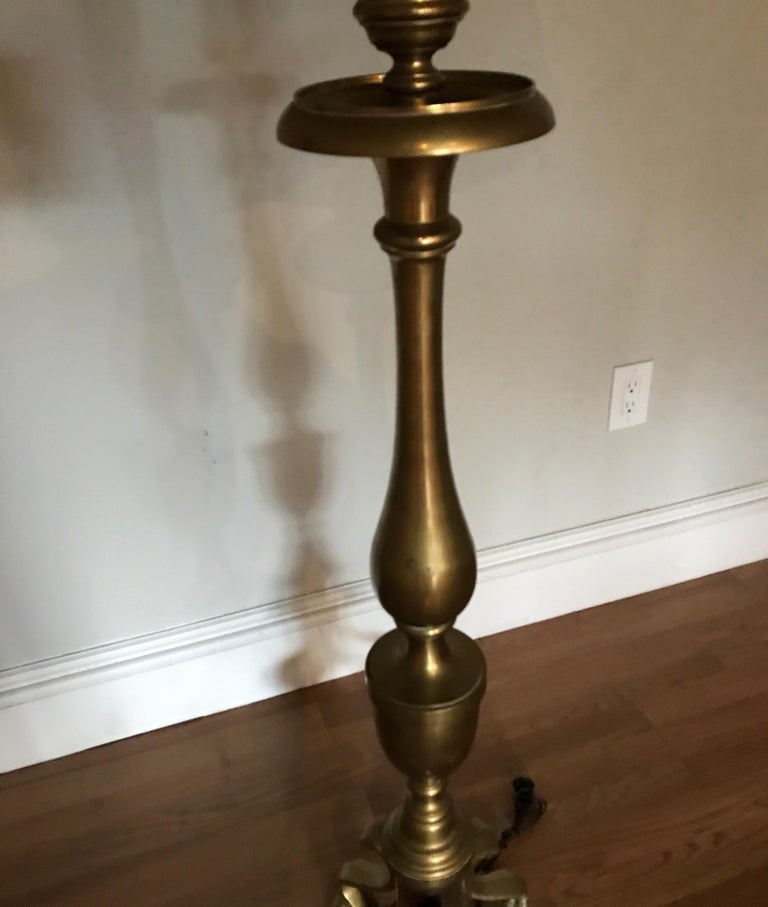 Vintage Solid Brass Floor Lamp by Chapman For Sale at 1stDibs chapman