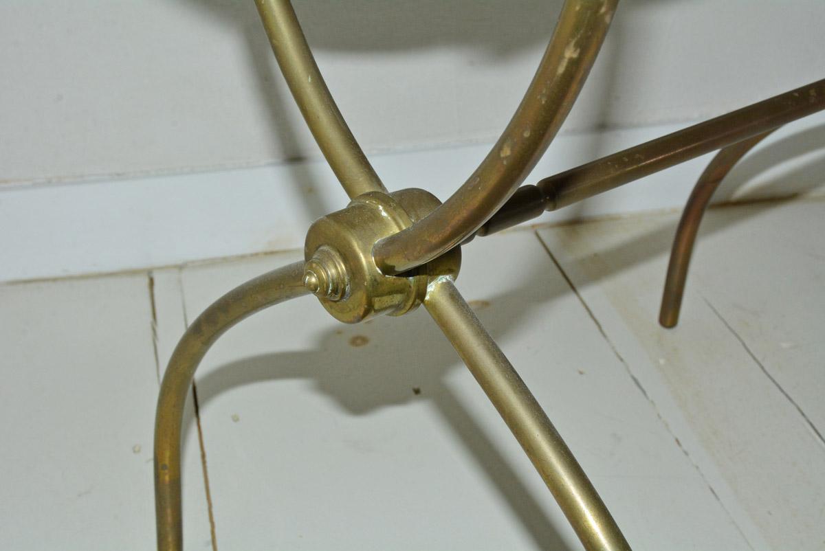 Vintage Solid Brass Gallery Tray Table 2
