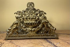 Vintage Serviettenhalter aus massivem Messing