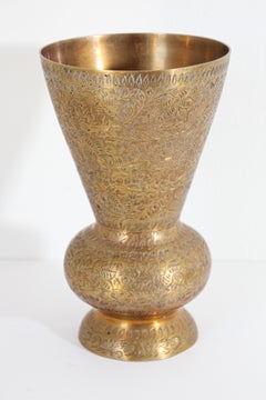 Vintage Solid Brass Vase from India