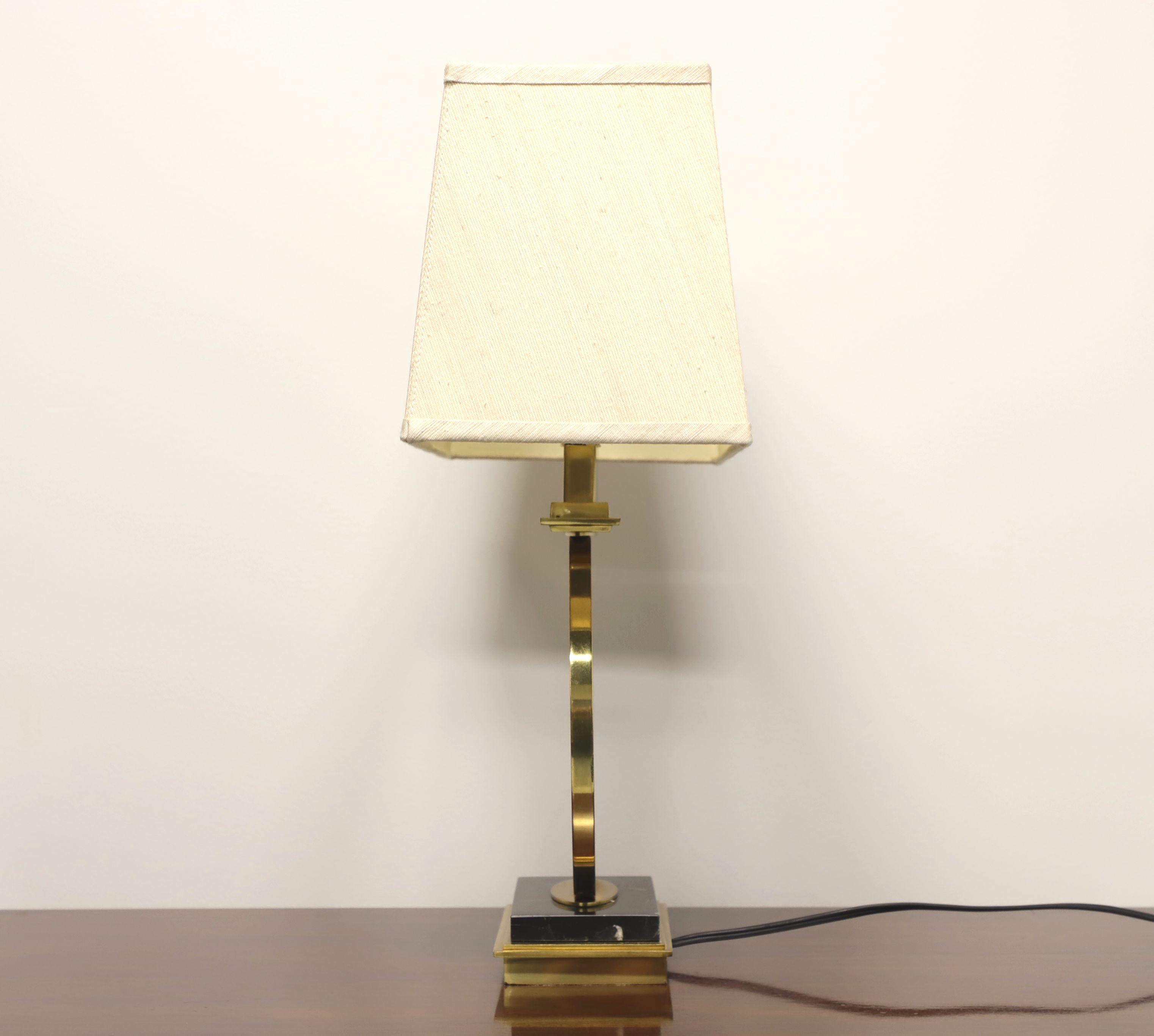 vintage solid brass table lamps