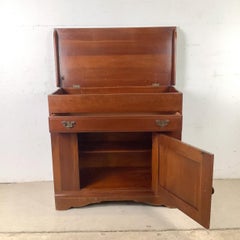 Vintage Solid Cherry End Server by Monitor Furniture Co.