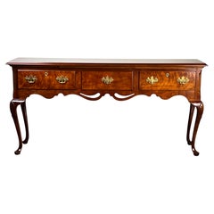 Vintage Solid Cherry Queen Anne Style Sideboard by Henredon