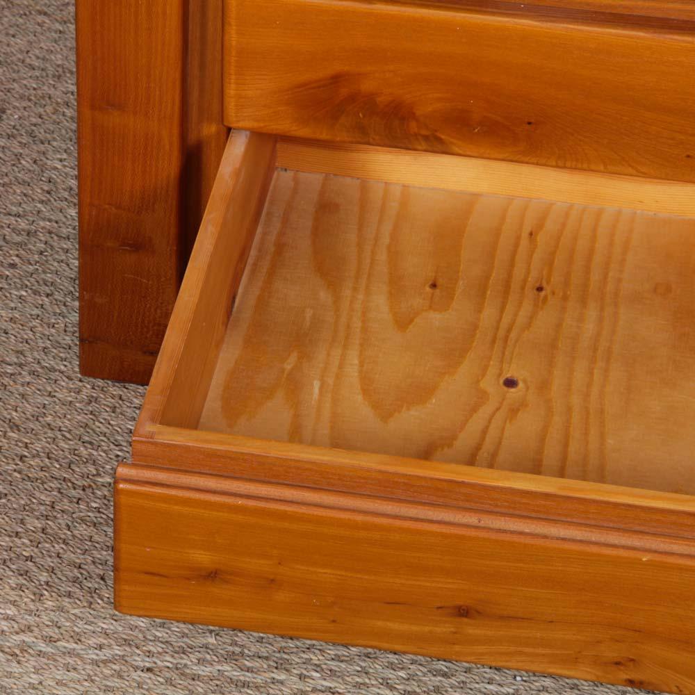 Olmo Vintage solid elm chest of drawers, 1980s in vendita