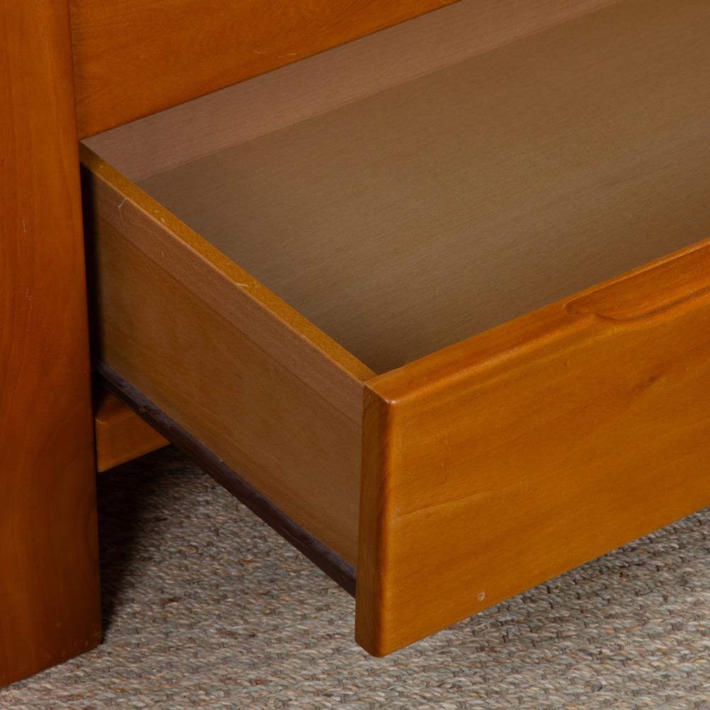 Vintage solid elm chest of drawers, 1980s en vente 1
