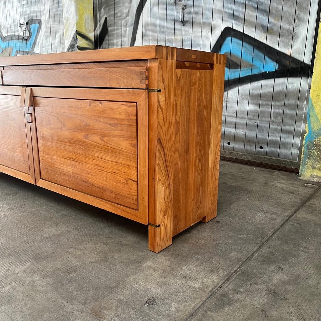 Vintage Solid Elm R08 Sideboard by Pierre Chapo, France ca. 1960s For Sale 1