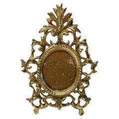Vintage Solid Gilt Over Brass Picture Frame