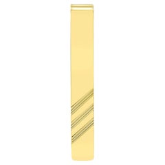 Vintage Solid Gold Money Clip 14k Yellow Gold