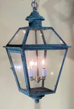 Colgante Vintage Sólido Farol de latón - Una pieza intemporal con una hermosa pátina