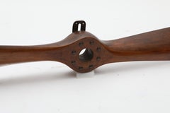 Vintage Solid Mahogany Aircraft Propeller, England C. 1920-1930