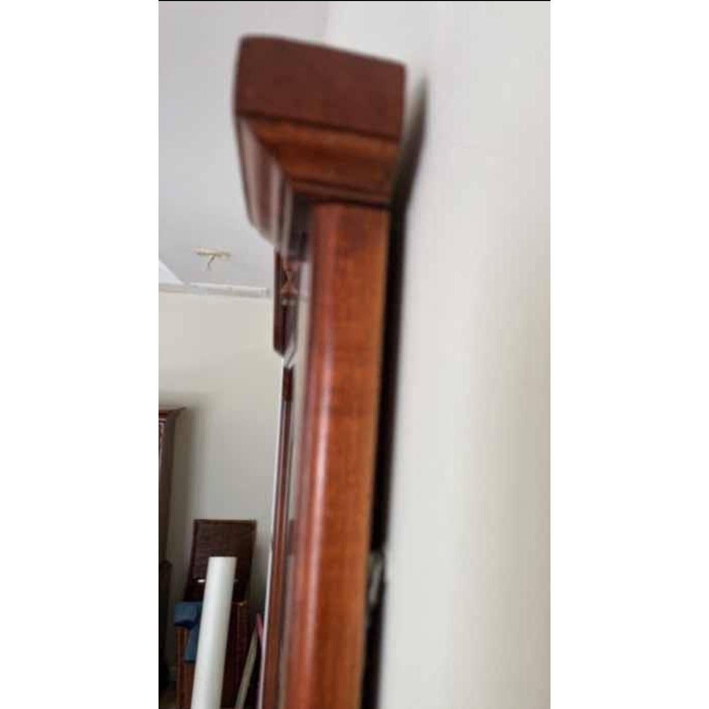 Modern Vintage Solid Mahogany Frame Wall Mirror For Sale