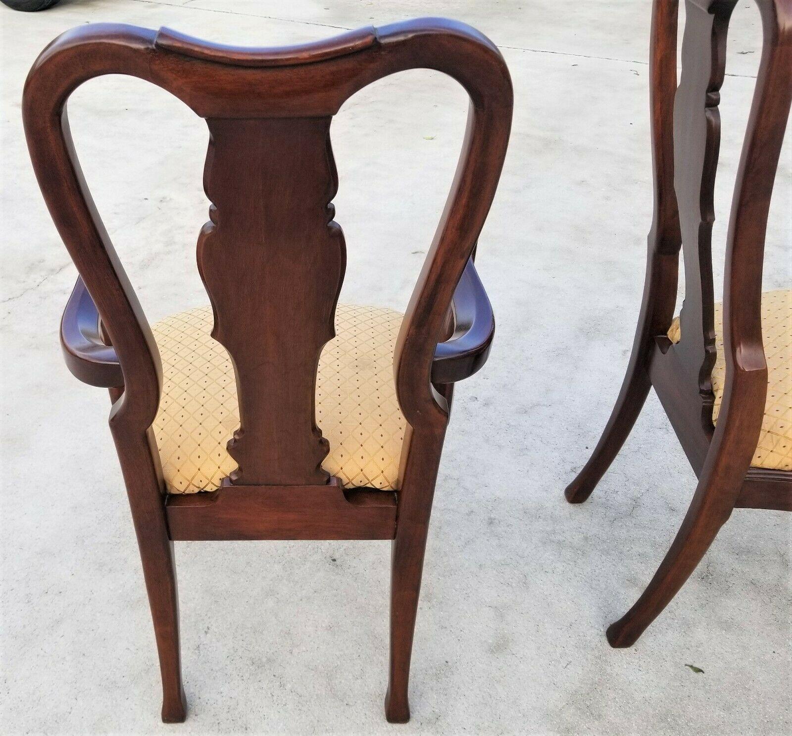 Mahogany George II Queen Anne Dining Chairs - Set of 6 For Sale 3