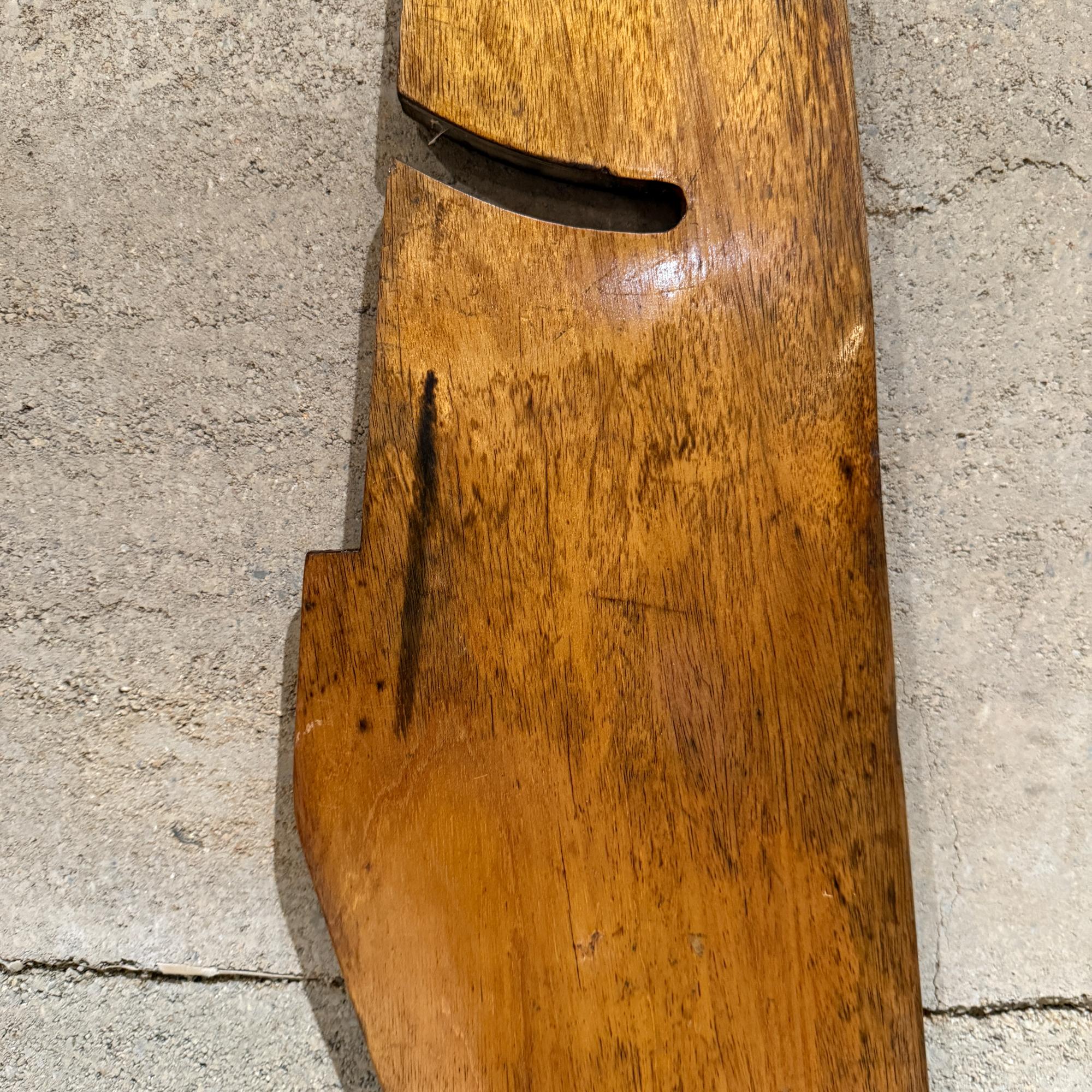 Vintage Massiv Mahagoni Holz Boot Ruder -Segelboot  Nautische Skulptur im Angebot 3