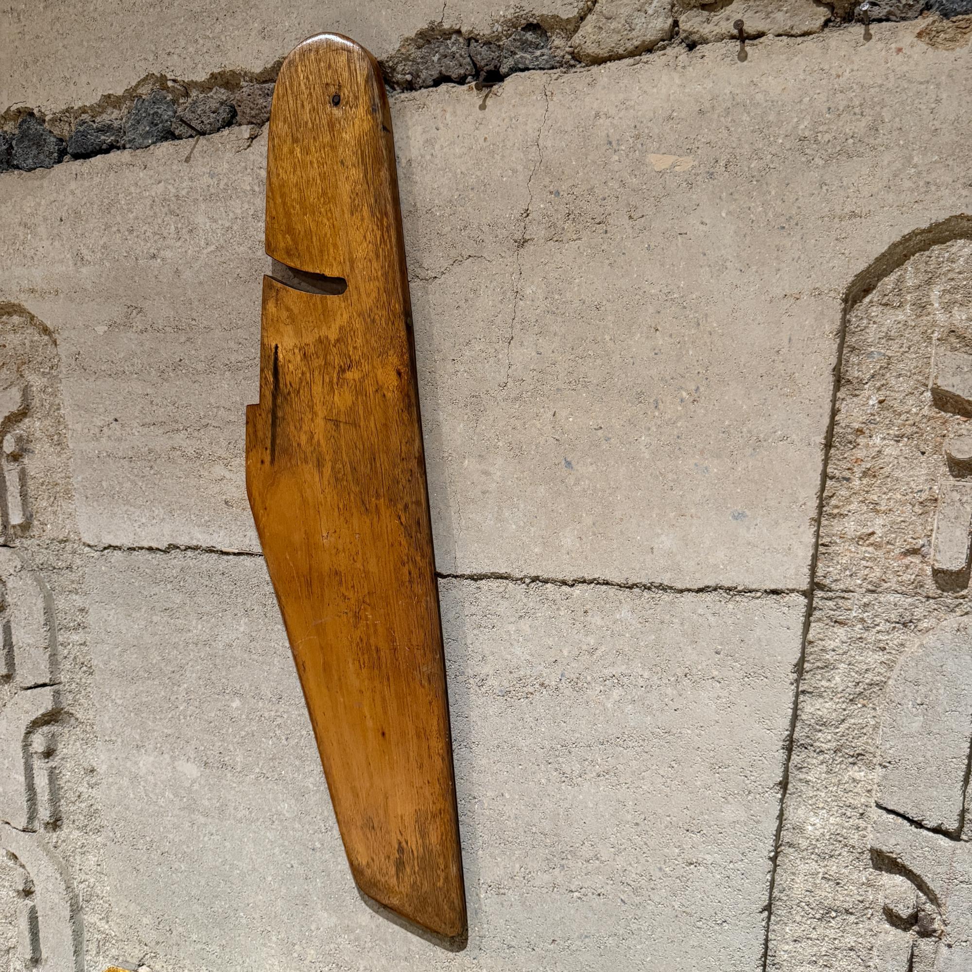 Vintage Massiv Mahagoni Holz Boot Ruder -Segelboot  Nautische Skulptur im Angebot 7