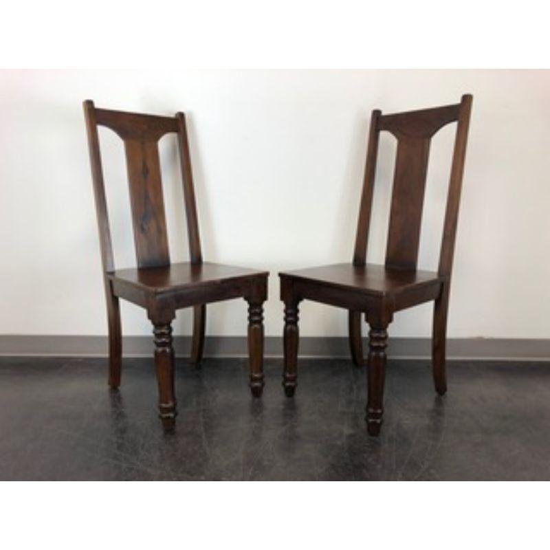 Solid Mango Wood Dining / Kitchen Chairs - Pair B 2