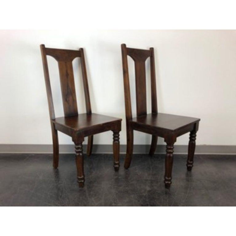 Solid Mango Wood Dining / Kitchen Chairs Pair B at 1stDibs mango wood dining chairs, mango
