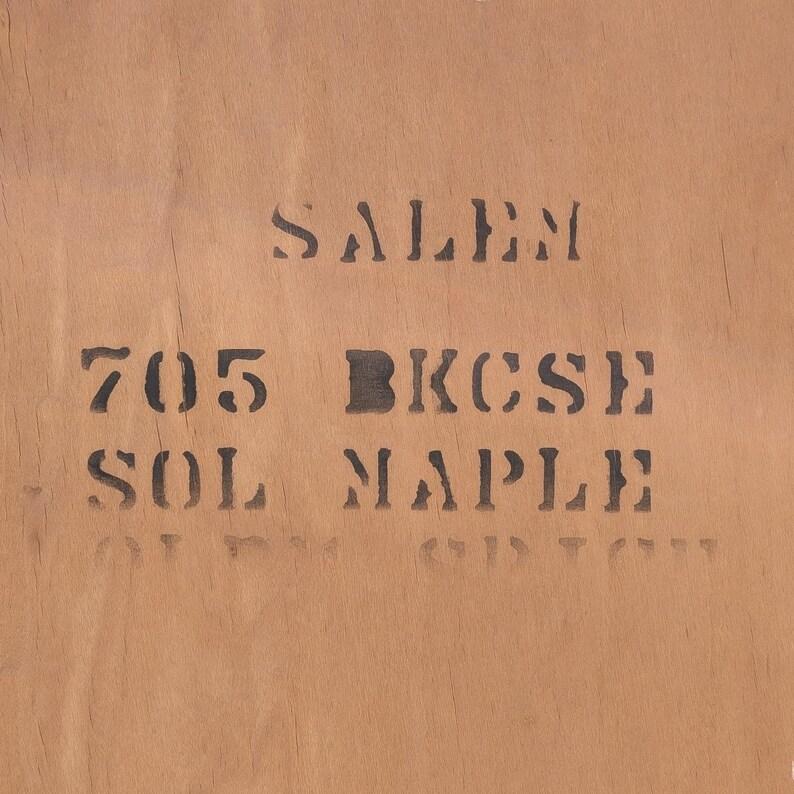 American Colonial Vintage Solid Maple Secretary Cabinet, Desk, Storage, Entryway, Living Room