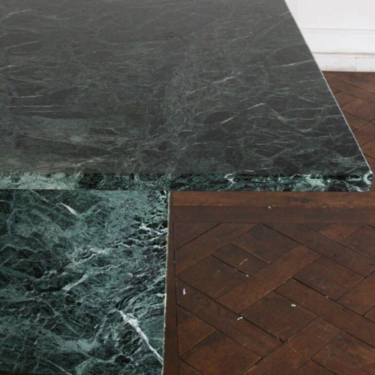 Vintage Solid Marble Desk Mid Century Modern C.1970 For Sale at 1stDibs