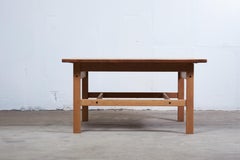 Vintage Solid Oak Coffee Table by Kurt Østervig for KP Møbler