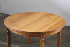 Vintage Solid Oak Table, Denmark 1960s, Henning Kjærnulf style