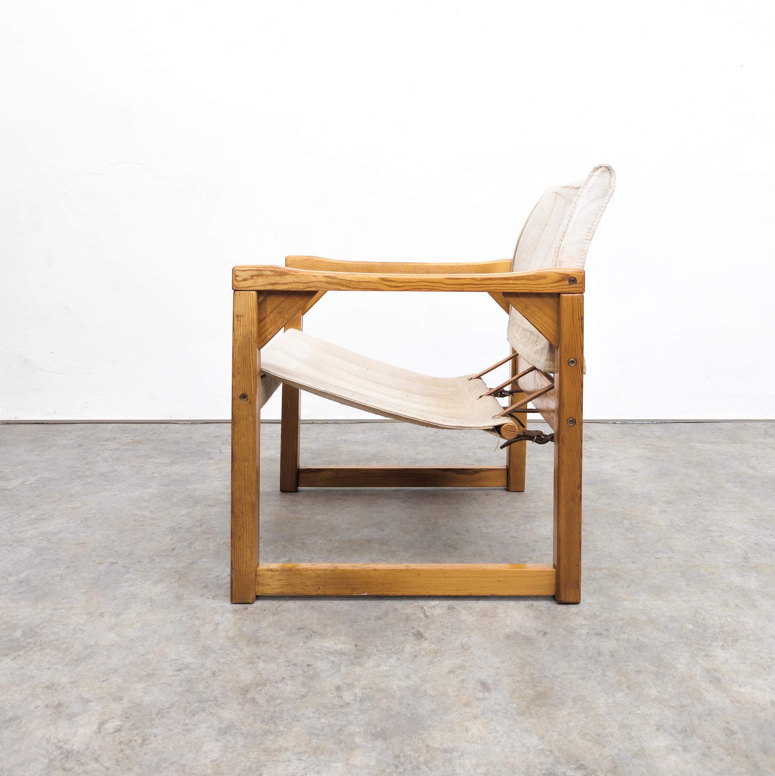 Diana Safari-Stuhl aus massivem Kiefernholz von Karin Mobring für Ikea, 1970er Jahre (Skandinavische Moderne) im Angebot