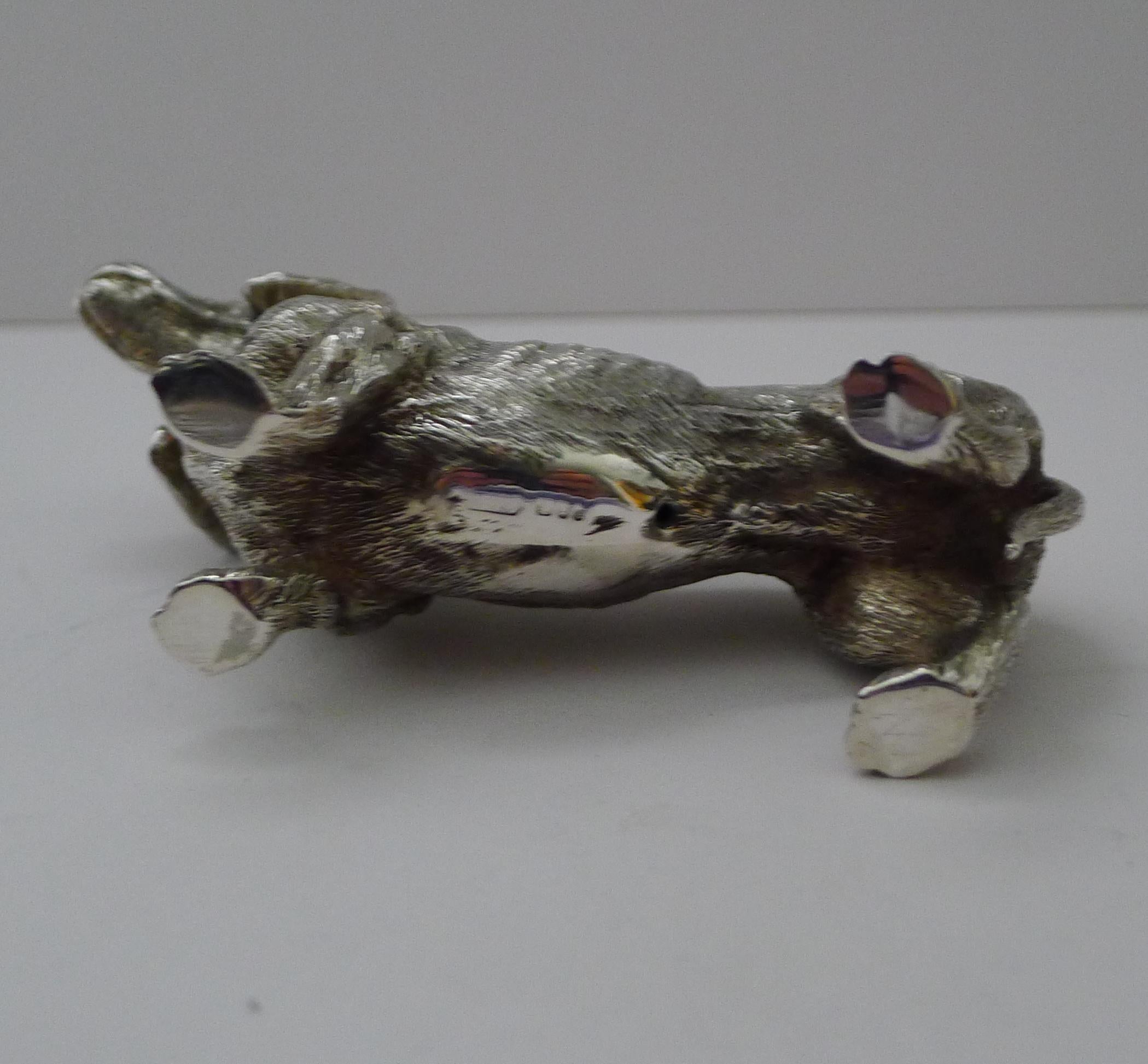 Vintage Solid Silver Dachshund by SMD Castings - 1975 For Sale 1