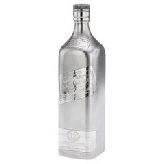 Vintage Solid Silver Johnnie Walker Whisky Bottle, 20th Century