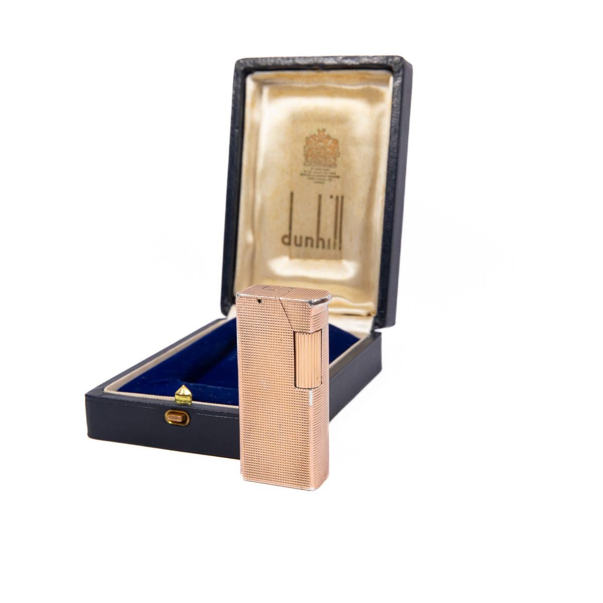 Vintage Solid Silver Dunhill Alduna lighter 1970s

The iconic Dunhill name is known for quality, well-made cigarette lighters and other smoking implements. The company’s origin can be traced to Alfred Dunhill opening his first tobacco shop in London